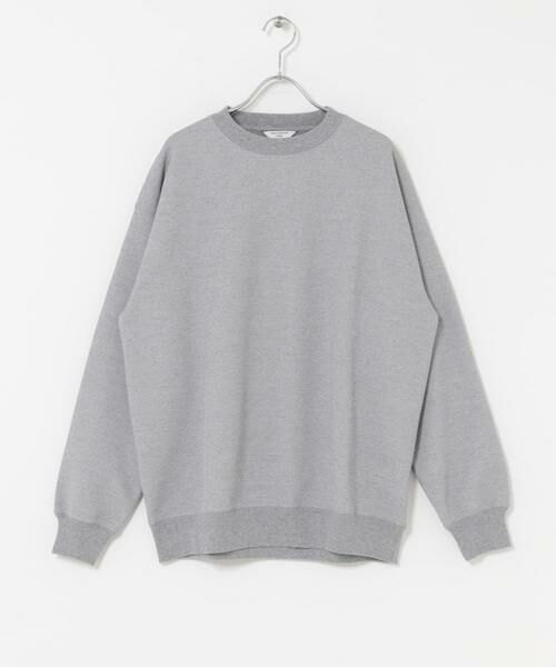 URBAN RESEARCH DOORS/アーバンリサーチ ドアーズ ワッフルフリースクルーネックプルオーバー グレー M