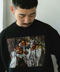 URBAN RESEARCH DOORS / アーバンリサーチ ドアーズ スウェット | セザンヌ アートプリント裏起毛スウェット