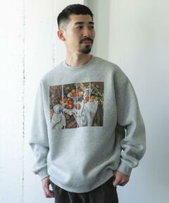 URBAN RESEARCH DOORS / アーバンリサーチ ドアーズ スウェット | セザンヌ アートプリント裏起毛スウェット