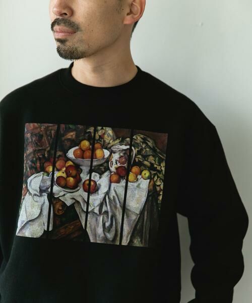 URBAN RESEARCH DOORS / アーバンリサーチ ドアーズ スウェット | セザンヌ アートプリント裏起毛スウェット | 詳細1