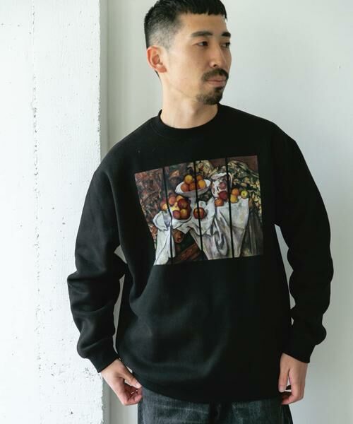 URBAN RESEARCH DOORS / アーバンリサーチ ドアーズ スウェット | セザンヌ アートプリント裏起毛スウェット | 詳細3