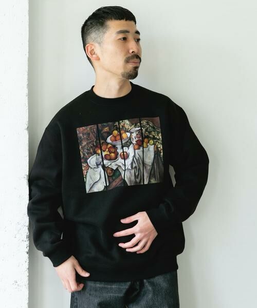 URBAN RESEARCH DOORS / アーバンリサーチ ドアーズ スウェット | セザンヌ アートプリント裏起毛スウェット | 詳細4