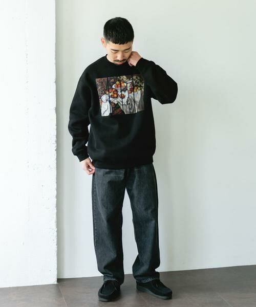 URBAN RESEARCH DOORS / アーバンリサーチ ドアーズ スウェット | セザンヌ アートプリント裏起毛スウェット | 詳細5