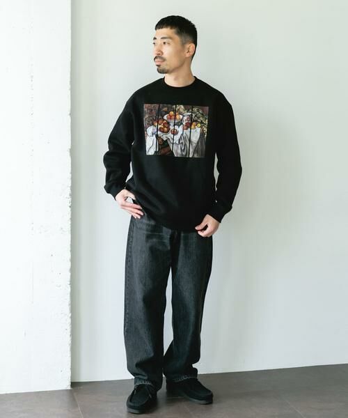 URBAN RESEARCH DOORS / アーバンリサーチ ドアーズ スウェット | セザンヌ アートプリント裏起毛スウェット | 詳細6