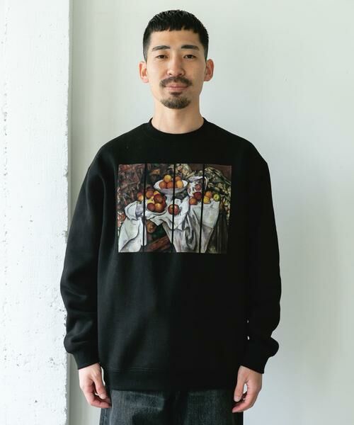 URBAN RESEARCH DOORS / アーバンリサーチ ドアーズ スウェット | セザンヌ アートプリント裏起毛スウェット | 詳細7