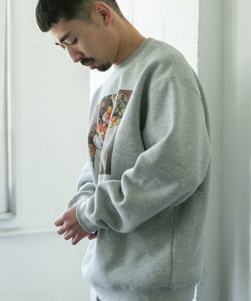 URBAN RESEARCH DOORS / アーバンリサーチ ドアーズ スウェット | セザンヌ アートプリント裏起毛スウェット | 詳細12