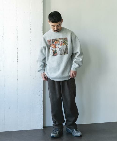 URBAN RESEARCH DOORS / アーバンリサーチ ドアーズ スウェット | セザンヌ アートプリント裏起毛スウェット | 詳細16