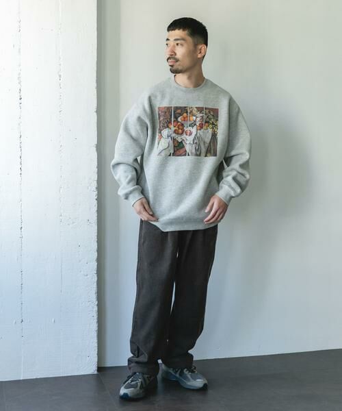 URBAN RESEARCH DOORS / アーバンリサーチ ドアーズ スウェット | セザンヌ アートプリント裏起毛スウェット | 詳細17