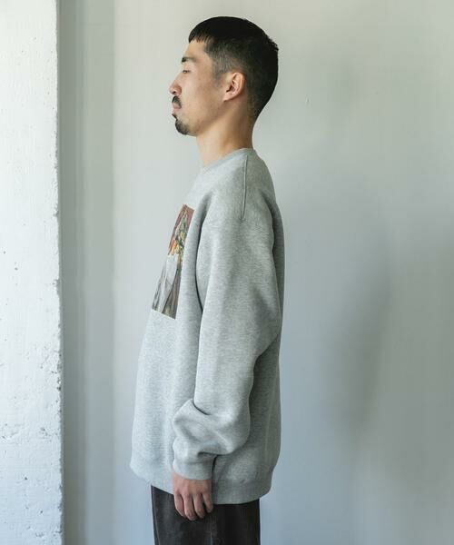 URBAN RESEARCH DOORS / アーバンリサーチ ドアーズ スウェット | セザンヌ アートプリント裏起毛スウェット | 詳細19