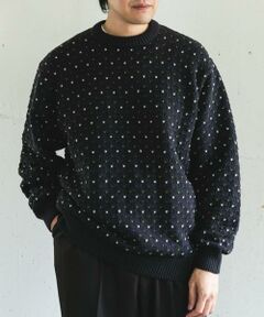 URBAN RESEARCH DOORS / アーバンリサーチ ドアーズ ニット・セーター | 変形バーズアイ クルーネックニット