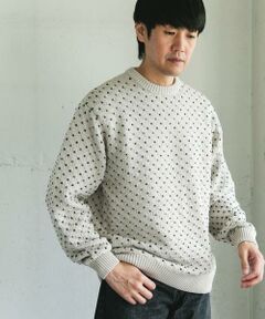 URBAN RESEARCH DOORS / アーバンリサーチ ドアーズ ニット・セーター | 変形バーズアイ クルーネックニット