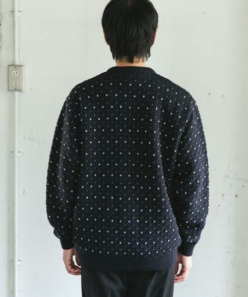 URBAN RESEARCH DOORS / アーバンリサーチ ドアーズ ニット・セーター | 変形バーズアイ クルーネックニット | 詳細11
