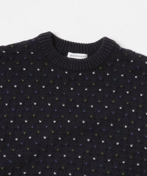 URBAN RESEARCH DOORS / アーバンリサーチ ドアーズ ニット・セーター | 変形バーズアイ クルーネックニット | 詳細13