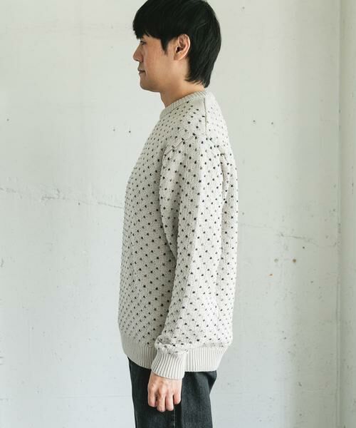 URBAN RESEARCH DOORS / アーバンリサーチ ドアーズ ニット・セーター | 変形バーズアイ クルーネックニット | 詳細28