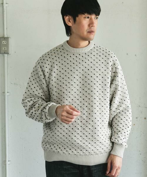 URBAN RESEARCH DOORS / アーバンリサーチ ドアーズ ニット・セーター | 変形バーズアイ クルーネックニット | 詳細20