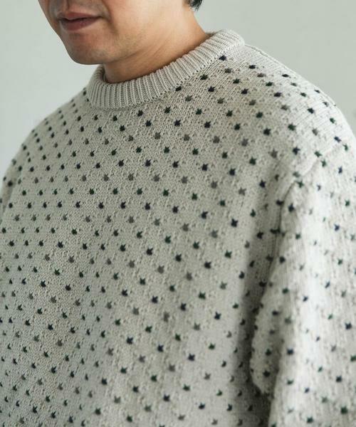 URBAN RESEARCH DOORS / アーバンリサーチ ドアーズ ニット・セーター | 変形バーズアイ クルーネックニット | 詳細24