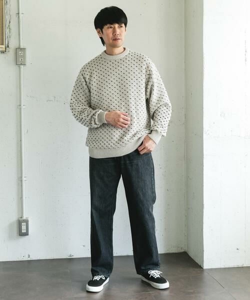 URBAN RESEARCH DOORS / アーバンリサーチ ドアーズ ニット・セーター | 変形バーズアイ クルーネックニット | 詳細25