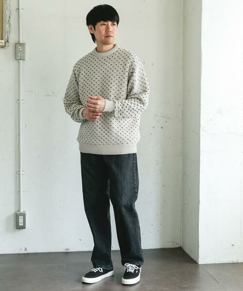 URBAN RESEARCH DOORS / アーバンリサーチ ドアーズ ニット・セーター | 変形バーズアイ クルーネックニット | 詳細26