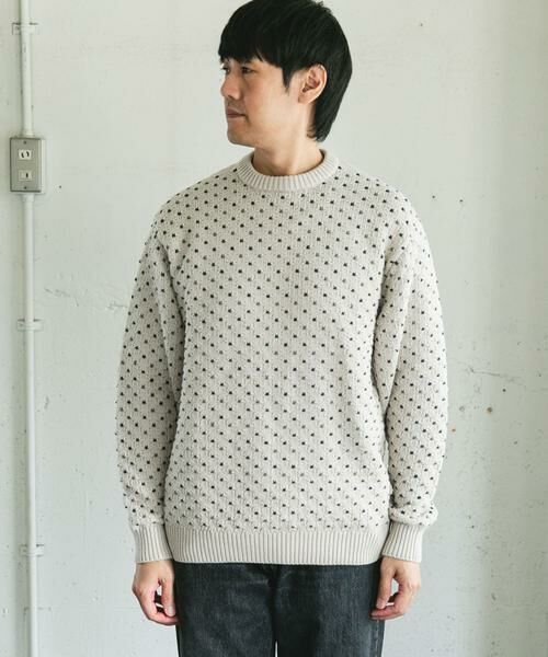 URBAN RESEARCH DOORS / アーバンリサーチ ドアーズ ニット・セーター | 変形バーズアイ クルーネックニット | 詳細27