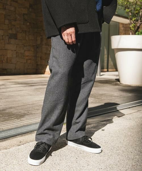 URBAN RESEARCH DOORS / アーバンリサーチ ドアーズ その他パンツ | ウール混ヘリンボーンイージートラウザー | 詳細23