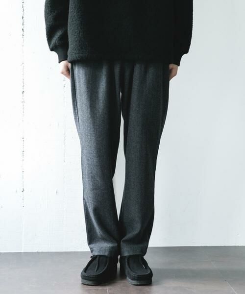 URBAN RESEARCH DOORS / アーバンリサーチ ドアーズ その他パンツ | ウール混ヘリンボーンイージートラウザー | 詳細27