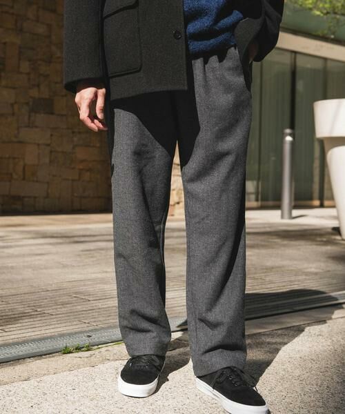 URBAN RESEARCH DOORS / アーバンリサーチ ドアーズ その他パンツ | ウール混ヘリンボーンイージートラウザー | 詳細19