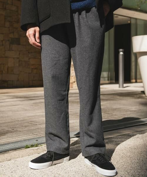 URBAN RESEARCH DOORS / アーバンリサーチ ドアーズ その他パンツ | ウール混ヘリンボーンイージートラウザー | 詳細20