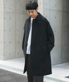 URBAN RESEARCH DOORS / アーバンリサーチ ドアーズ ステンカラーコート | ウールメルトンステンカラーコート