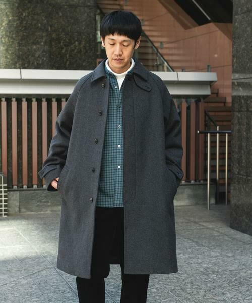 URBAN RESEARCH DOORS / アーバンリサーチ ドアーズ ステンカラーコート | ウールメルトンステンカラーコート | 詳細11