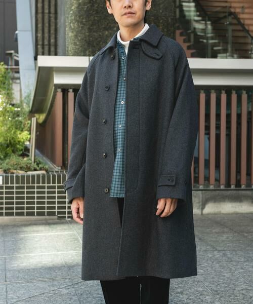 URBAN RESEARCH DOORS / アーバンリサーチ ドアーズ ステンカラーコート | ウールメルトンステンカラーコート | 詳細13