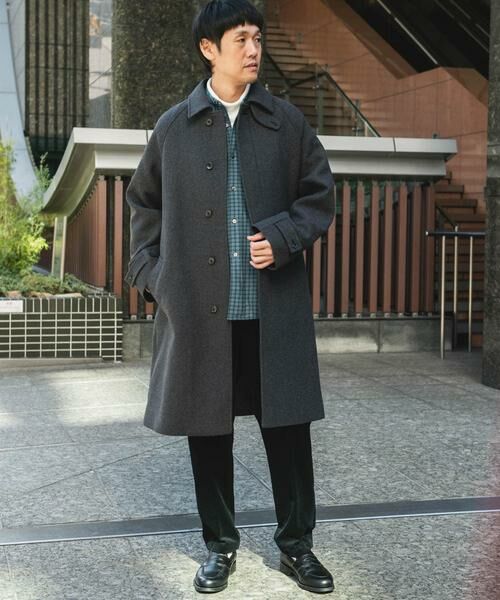 URBAN RESEARCH DOORS / アーバンリサーチ ドアーズ ステンカラーコート | ウールメルトンステンカラーコート | 詳細16