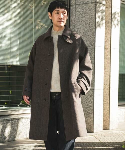 URBAN RESEARCH DOORS / アーバンリサーチ ドアーズ ステンカラーコート | ウールメルトンステンカラーコート | 詳細27