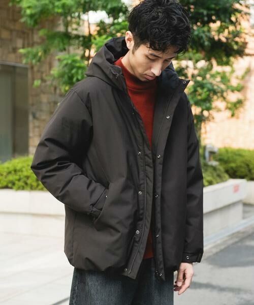 URBAN RESEARCH DOORS / アーバンリサーチ ドアーズ ダウンジャケット・ベスト | ウールブレンドラミネートダウンパーカー | 詳細3