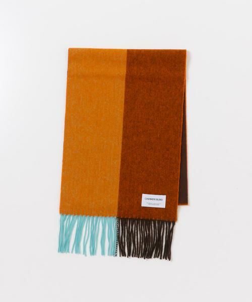 URBAN RESEARCH DOORS / アーバンリサーチ ドアーズ マフラー・ショール・スヌード・ストール | カシミヤブレンドパネルマフラー | 詳細2
