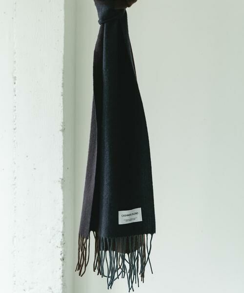URBAN RESEARCH DOORS / アーバンリサーチ ドアーズ マフラー・ショール・スヌード・ストール | カシミヤブレンドパネルマフラー | 詳細6