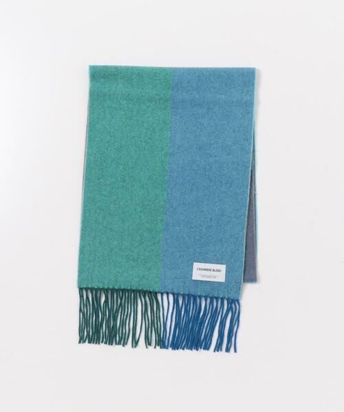 URBAN RESEARCH DOORS / アーバンリサーチ ドアーズ マフラー・ショール・スヌード・ストール | カシミヤブレンドパネルマフラー | 詳細9
