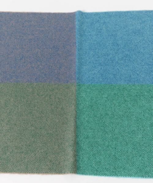 URBAN RESEARCH DOORS / アーバンリサーチ ドアーズ マフラー・ショール・スヌード・ストール | カシミヤブレンドパネルマフラー | 詳細10