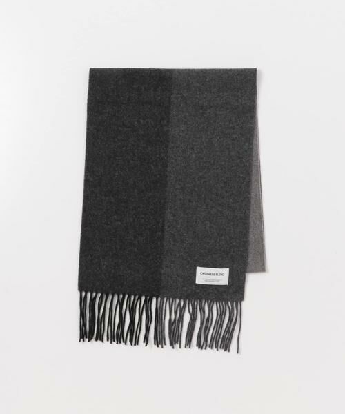 URBAN RESEARCH DOORS / アーバンリサーチ ドアーズ マフラー・ショール・スヌード・ストール | カシミヤブレンドパネルマフラー | 詳細14