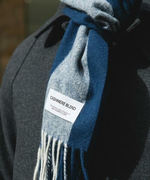 URBAN RESEARCH DOORS / アーバンリサーチ ドアーズ マフラー・ショール・スヌード・ストール | カシミヤブレンドストライプマフラー | 詳細3