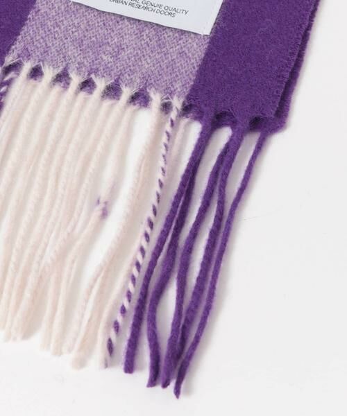 URBAN RESEARCH DOORS / アーバンリサーチ ドアーズ マフラー・ショール・スヌード・ストール | カシミヤブレンドストライプマフラー | 詳細9