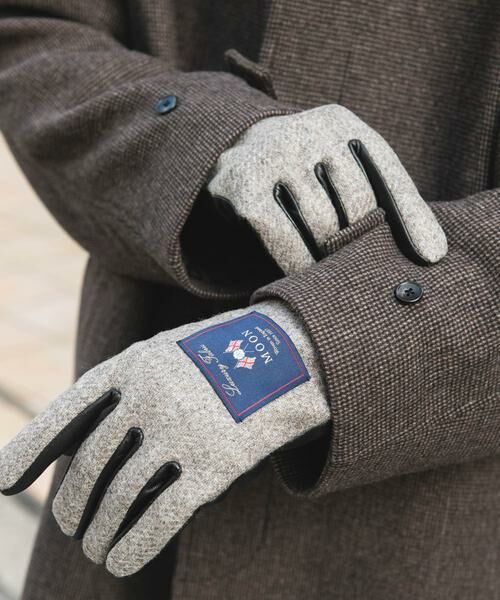 URBAN RESEARCH DOORS / アーバンリサーチ ドアーズ 手袋 | MOONツイードレザーグローブ | 詳細18