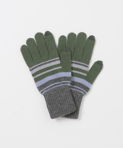 URBAN RESEARCH DOORS / アーバンリサーチ ドアーズ 手袋 | ボーダーニットグローブ(スマホ対応) | 詳細2