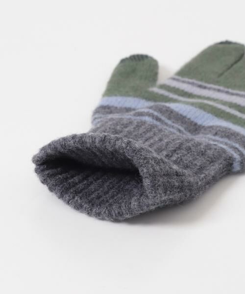 URBAN RESEARCH DOORS / アーバンリサーチ ドアーズ 手袋 | ボーダーニットグローブ(スマホ対応) | 詳細3