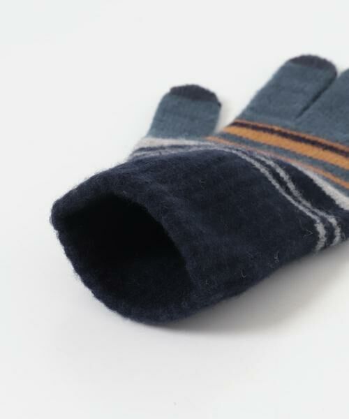 URBAN RESEARCH DOORS / アーバンリサーチ ドアーズ 手袋 | ボーダーニットグローブ(スマホ対応) | 詳細5