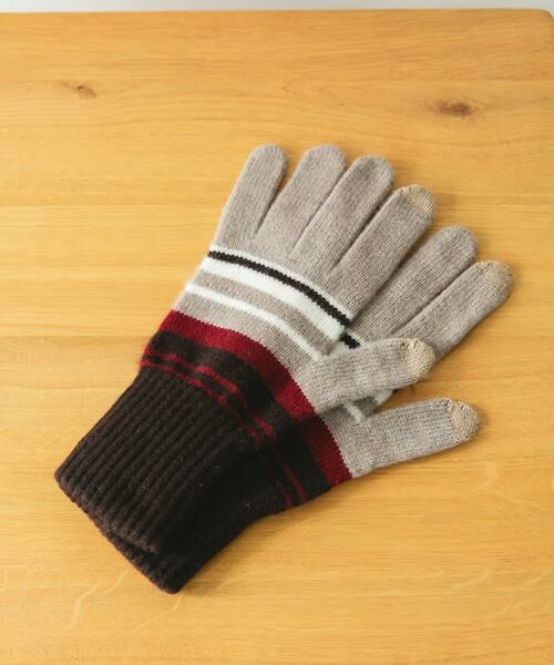URBAN RESEARCH DOORS / アーバンリサーチ ドアーズ 手袋 | ボーダーニットグローブ(スマホ対応) | 詳細8