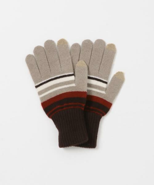 URBAN RESEARCH DOORS / アーバンリサーチ ドアーズ 手袋 | ボーダーニットグローブ(スマホ対応) | 詳細9