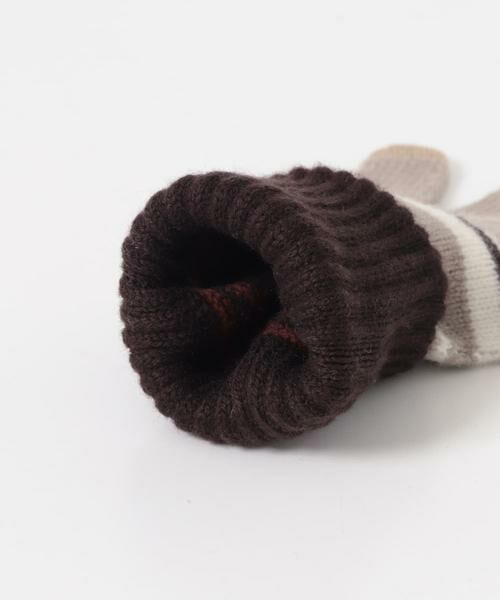 URBAN RESEARCH DOORS / アーバンリサーチ ドアーズ 手袋 | ボーダーニットグローブ(スマホ対応) | 詳細12