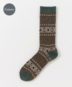 URBAN RESEARCH DOORS / アーバンリサーチ ドアーズ ソックス | 『別注』Anonymous Ism×DOORS　ウールジャガードクルー