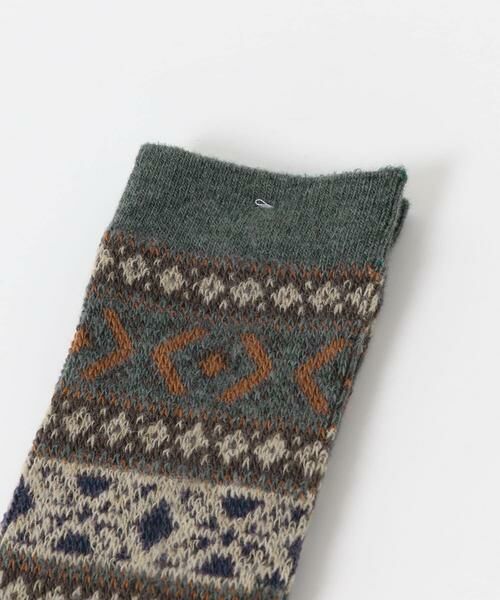 URBAN RESEARCH DOORS / アーバンリサーチ ドアーズ ソックス | 『別注』Anonymous Ism×DOORS　ウールジャガードクルー | 詳細4