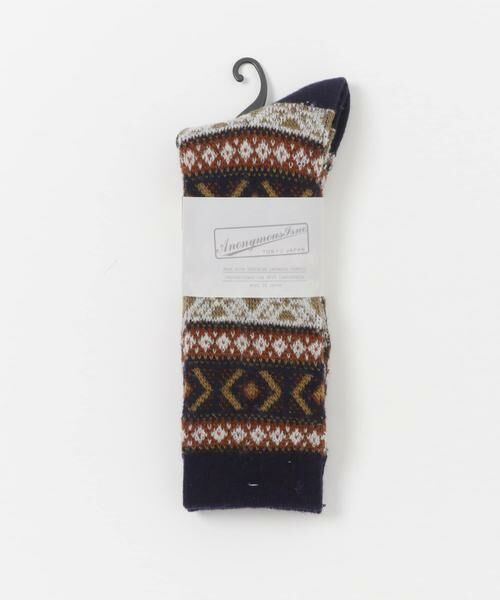 URBAN RESEARCH DOORS / アーバンリサーチ ドアーズ ソックス | 『別注』Anonymous Ism×DOORS　ウールジャガードクルー | 詳細7